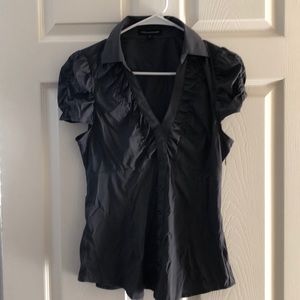 Express dark gray dress top